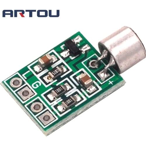 Mini Microphone Audio Amplifier Module Speaker Circuit Board DC 2.5-9V 14x12mm Mic Accessories