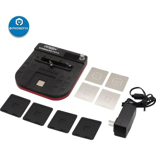 PPD W3120 Intelligent Phone Repair Cooling Platform with Black Positioning Mold and A8 A9 A10 BGA Reballing Stencil Template