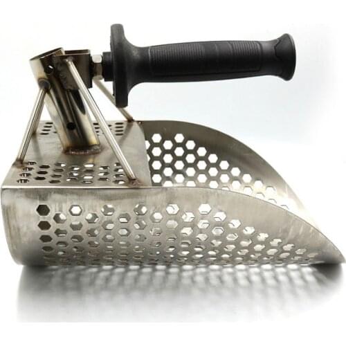 Stainless Steel Beach Sand Scoop Digging with Handle for Gold Hunter Pinpointer Metal Detector
