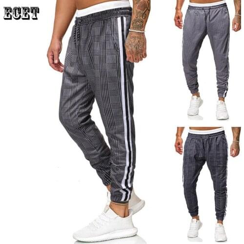 New stitching plaid casual pants, fashion stitching, mens trousers, jogger brand, streetwear, trendy fashion overalls
