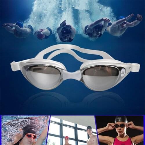 Professional Swimming Goggles Electroplate Waterproof Silicone Anti-fog UV Protection Lens Men Women Adjustable Glasses Eyewear