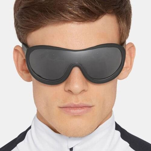 Fashion Oversize Round Sunglasses Men Driver Goggles Brand Designer Korean Oval Sun Glasses Female Summer Shade Fishing UV400