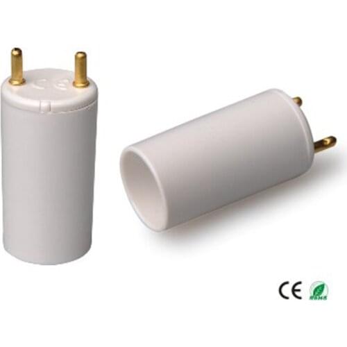 SPL-082-L7) 100pcs T8 to T5 socket adapter converter,lamp adapter T5 to T8, Fire proof PBT,T8 male to T5 female