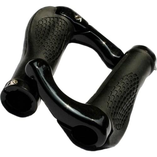 1Pair Mountain Bike Locking Aluminum Alloy Rubber Handlink The Set With A Pair Of Paleo Horn Set Bicycle Accessories