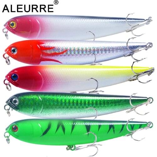 10cm 13.7g Pencil Fishing Lure Topwater Wobbler Hard Crankbait isca artificial leurre peche peche leurre fishing bait cranks