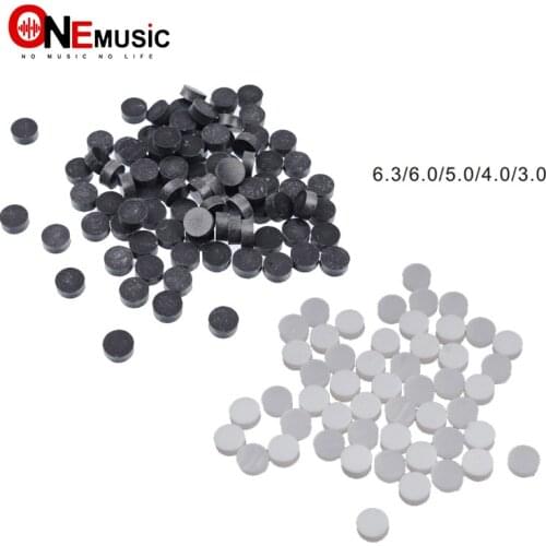 100pcs Plastic Guitar Bass Ukulele Neck Markers Dot 6.3 6.0 5.0 4.0 3.0 Fingerboard Remark Dot