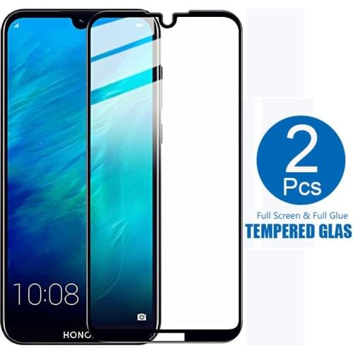 2PCS Full Coverage Clear Tempered Glass for Honor 8A Pro 8S Prime 2020 8C 8X Screen Protector Film