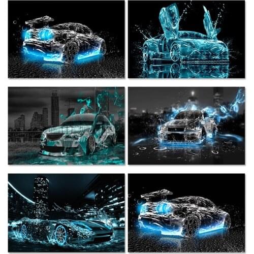5D Diy Full Square Drill Diamond Painting Gorgeous Sports Car New 3D Embroidery Rhinestone Cross Stitch Mosaic Home Decor Ep336