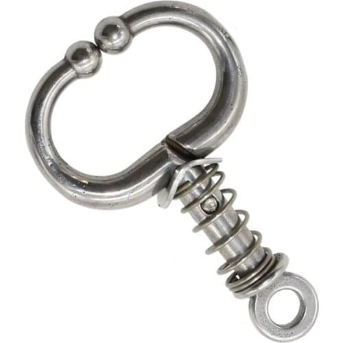 1 pcs Farm Animals Stainless steel Automatic Spring Nose Pliers Cattle Baoding Ware Binding Tool Nose Clamp Traction Cattle Ring