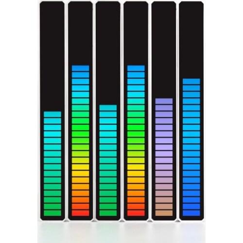 Car LED Strip Light Sound Control Rhythm Light Music Atmosphere Light RGB Colorful Tube Ambient Light