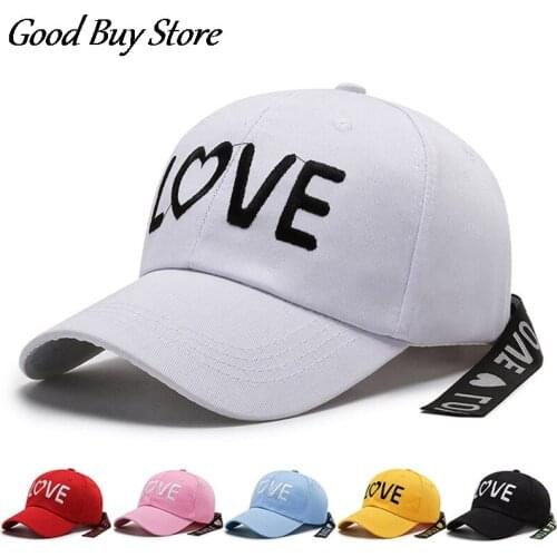 LOVE Embroidery Baseball Caps Summer Hip Hop Hat Women Men Belts Cap Adjustable Street Dance Snapback Sports Golf Hats Visors