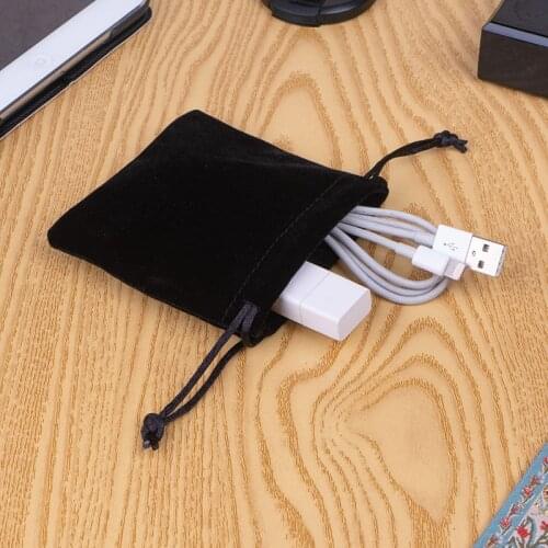 Earbud Pouch Headphones Pakage Bags Black I7s Bluetooth Earphones Cover Earphone Accessories In Ear Headset Cover Bundle Pocket