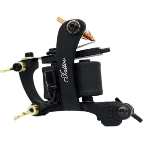 New Cast-iron Dual-coiled Coils Tattoo Machine 10 Warp Coils Handmade Tattoo Guns Machine For Liner Shader Free Shipping TM-7511