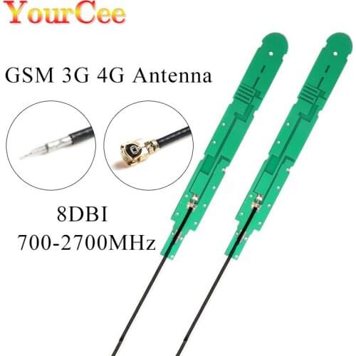 10pcs 8dbi Dual Band Antenna IPEX Connector With 12cm Cable Laptop Internal Wifi Aerial GSM 3G 4G Built-in Antenna