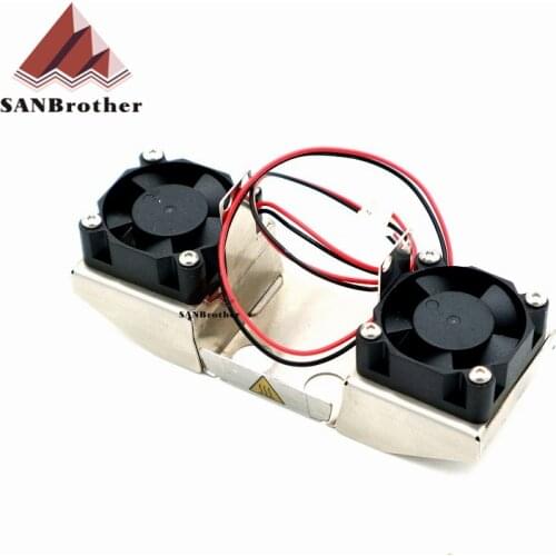 Newest Ultimaker 2 UM2 Extended+ Dual Fan Bracket With 2 Cooling Fans 12V 24V For 3D Printer Parts Wholesale