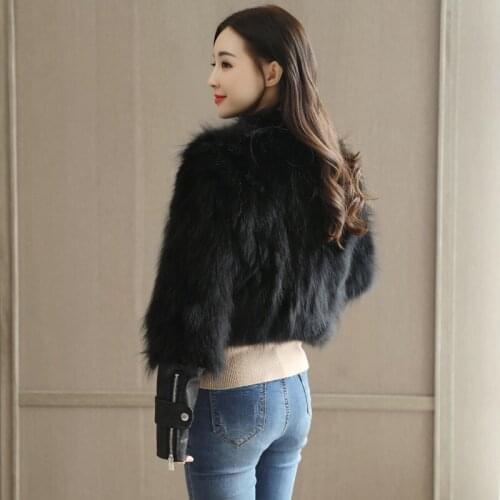 Autumn Winter 2020 New Short Natual Fox Fur Coat Women Warm Pu Leather Wadded Jacket Female Cotton Padded Coats LX2200