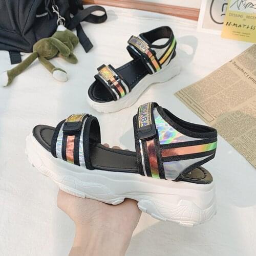 Somens Summer Sandals New Korean Version Sandals Of All-Match Trend Platform Height Increase Sandals Platform Dress Shoes