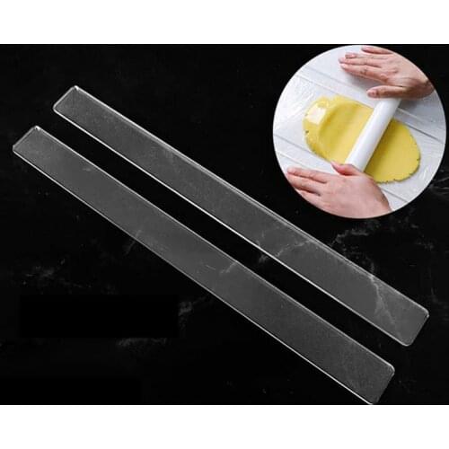 New Biscuit Balance Ruler Cookies Fondant Crust Thickness Ruler Biscuit Acrylic Smoother 3mm 5mm