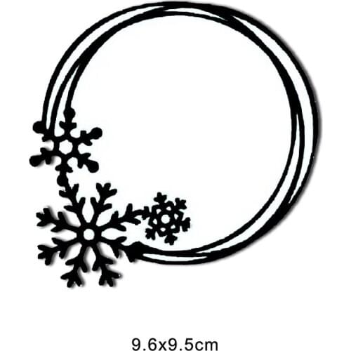 Round hole snowflake Metal Cutting Dies Stencils DIY Scrapbooking Paper/photo Cards Embossing Dies