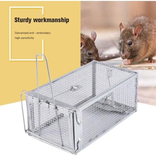 Reusable Rat Trap Cage Small Live Animal Pest Rodent Repeller Mouse Control Bait Catch Mice Hamster Cage