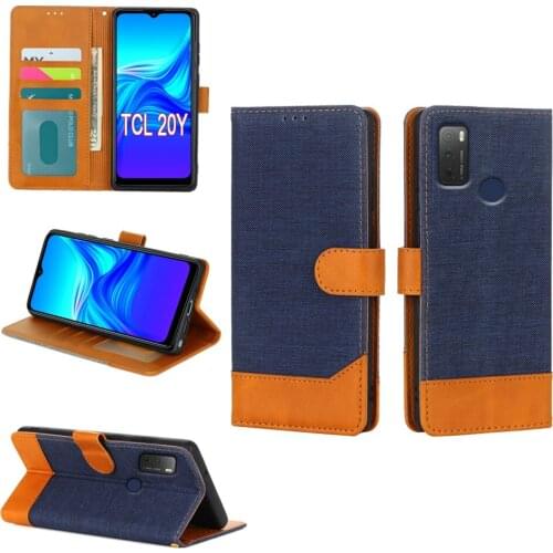 Fashion Cloth Pattern Phone Cover For TCL 20y Case Funda Flip Wallet Leather Protective Shell Book On TCL 20 y Etui Coque Bag