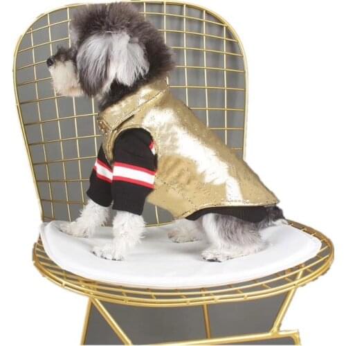 Fashion Pet Dog Waistcoat Jacket Coat Clothes Winter Warm Sweater Jumper for Small Medium Dogs Puppy Schnauzer Corgi Pug GKC14