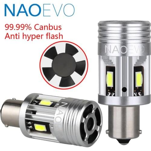 NAOEVO P21W LED Canbus 1156 PY21W No Error BA15S 26W 3000Lm 12V BAU15S For BMW E60 Turn Signal Light Blub No hyper flash Amber