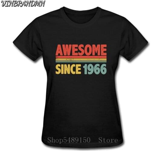 New Fashion 1966 T-Shirt Born 54th Birthday Gift Present Cool Classic Print Leisure Women Tees Vintage Breathable Cotton Tshirts