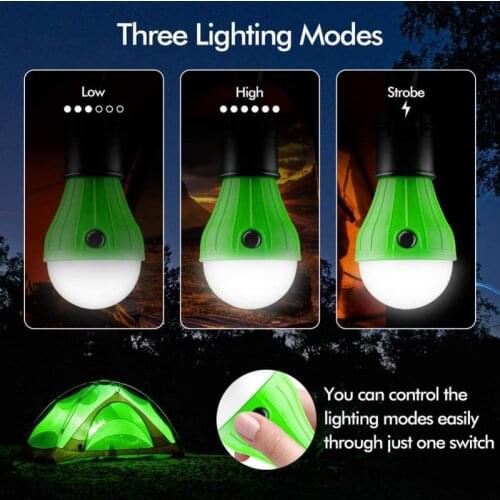 Outdoor Camping Shelters Tent Accessories Mini Hanging Lights 3LED Lights Highlight Hiking Portable Lighting Lantern Tent Bulb