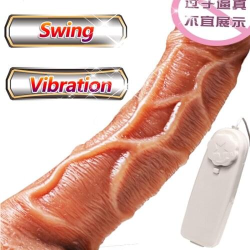 Rotation Swing Dildo Vibrator Sex Toys For Women Soft Realistic Penis G-spot Stimulate Vagina Massage Female Masturbation Tools