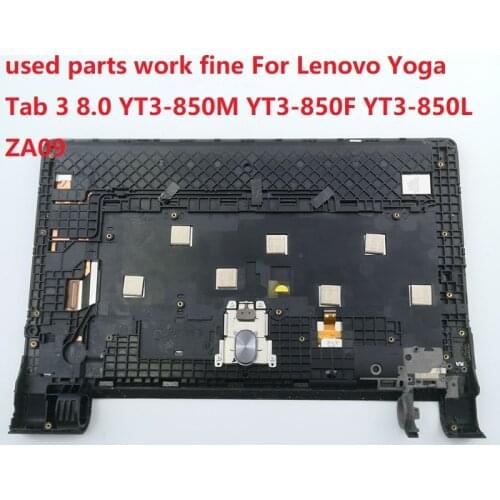 8" For Lenovo Yoga Tab 3 8.0 YT3-850M YT3-850F YT3-850L ZA09 LCD Display + Touch Screen Digitizer Assembly with frame used parts