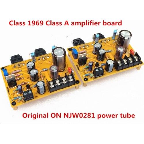 2PCS Original ON NJW0281 Power Tube 10W 1969 Class A Power Amplifier Board Finished Board