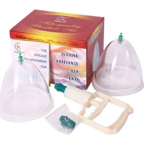 2016 Breast Enlargement Pump 13cm CUP Chest gain Cupping Appliance For Lady A B C D breast bigger massage cupping theray Size L