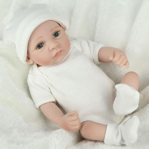 28CM Silica gel doll Reborn Doll Toy For Kids Appease Accompany Sleep Cute Doll Christmas Toy play house Gift