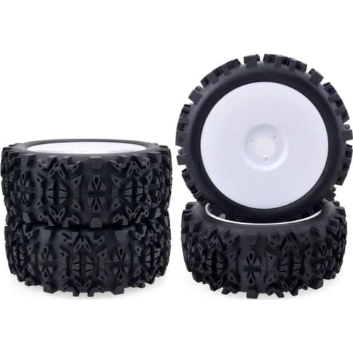 4pcs/set 1/8 120mm Off-road car Buggy wheels tires for Redcat Team Losi VRX HPI Kyosho HSP Carson Hobao