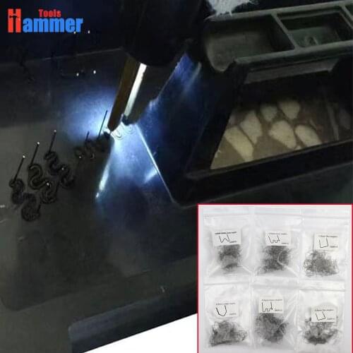 600pcs Stainless Steel Standard 0.8mm/0.6mm Hot Staples for Plastic Stapler Car Bumper Repair Hine Welder