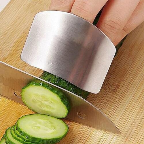 Stainless Steel Anti-Cutting Finger Guard Multi-Purpose Kitchen Gadgets For Women Double Finger Cutter Finger Protection FN50