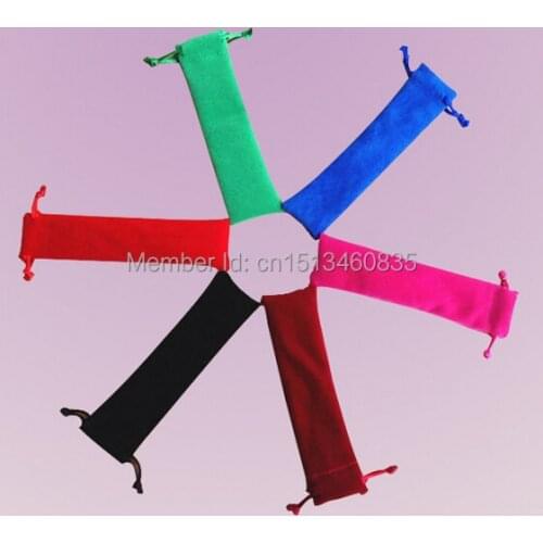 CBRL 3.5*17cm velvet jewelry pouch velvet pouch pen pouch velvet recorder pen pouch pen chopsticks bag customize wholesale