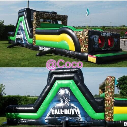 Free sea shipment to port, kids adults inflatable obstacle course for outdoor events,commercial rent inflatable obstacle course