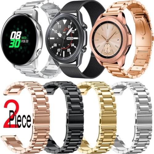 Milanese Stainless Steel Watchband For Samsung Galaxy Watch 3 45mm 41mm Strap For Samsung Galaxy Watch 46mm 42mm Active 2 3 Band
