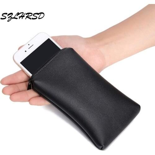 SZLHRSD Zipper Phone Case Cover Phone Jacket Microfiber Case Wallet for Xiaomi Pocophone F1/Mi A2 Lite/ Mix 2S/Redmi6/Note 3 Pro