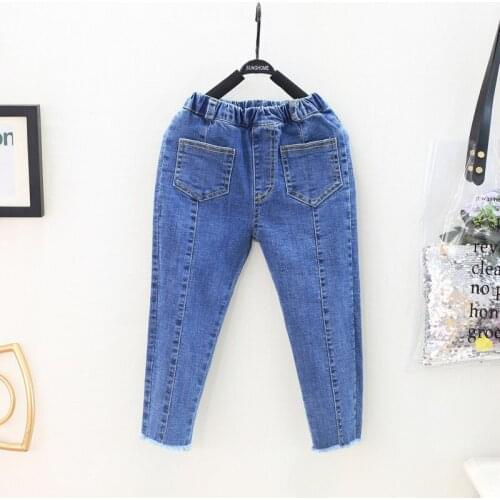 Girl Denim Pants Spring Autumn Girls Baby Blue Jeans Trousers Children Cowboy Pant Clothes