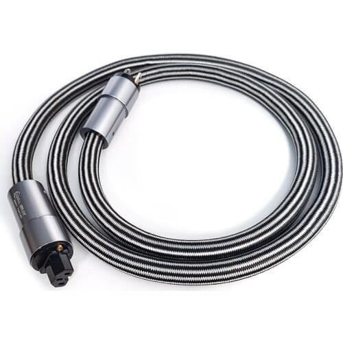 Hi-End 3 generation Pure Copper AC Power Cable US Power Cord Audiophile Mains Power Cable HIFI Audio Cable