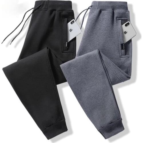 Cotton Sports Pants Mens Casual plus Size Sweatpants Loose elastic waist Trousers Straight Men Joggers Harem Pants Four Seasons