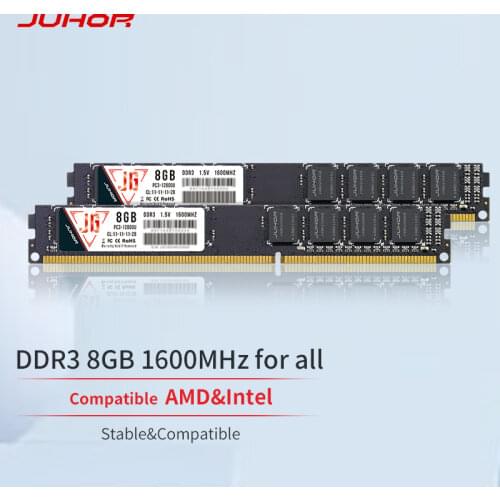 JUHOR RAMS DDR3 8GB 4GB 1333MHz 1600MHz New Dimm Memoria Rams Desktop Memory