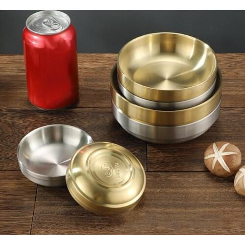 Kitchen Bowls Stainless Steel Mixing Bowls Heat Insulation Seasoning Dish Plate Bowl Rice Container Bowl Kitchen Bowl Tableware
