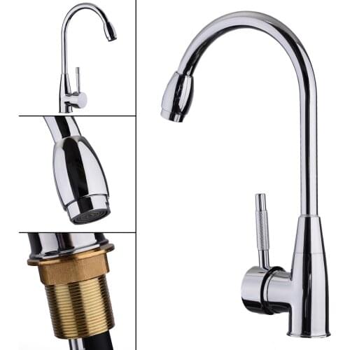 1 pcs 30cm * 16cm * 4.5cm Zinc Alloy Body Swivel Mixer Tap 10MP Silver Indoor Kitchen Bathroom Basin Water Faucet