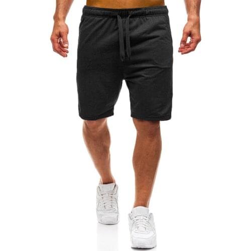 Foreign Trade 2020 Summer New Casual Shorts Mens Five-Point Pants Sports Pants Fashion Solid Color Comfortable Beach Wholesale