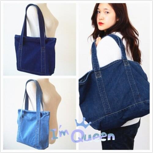 Fashion Simple Vintage Jeans Denim Women Bags HandBags Girls purse Shoulder Shopping Bag Totes carteira bolsa feminina