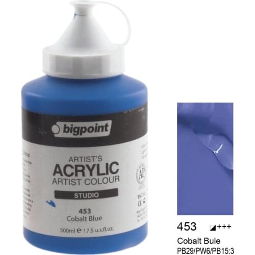 500ml Colors Acrylic Paint Set Professional Amateur Fabric Canvas Stone Wood Water Resistant Art Supplies DIY Peinture Acrylique